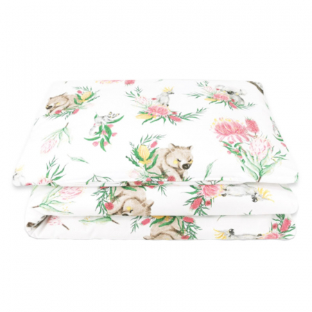 Accesorii camera bebe - Set lenjerie de pat 5 piese 120 x 90 cm MimiNu 287062A, Multicolor