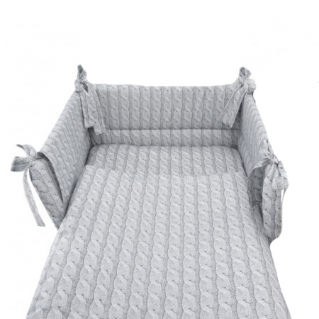 Set lenjerie de pat 5 piese 135 x 100 cm MimiNu 406858-1, Gri [1]