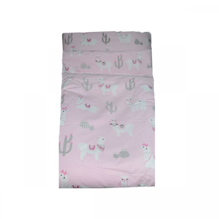 Set lenjerie de pat 5 piese 120 x 90 cm pentru bebelusi MimiNu SLMN05, Multicolor [2]