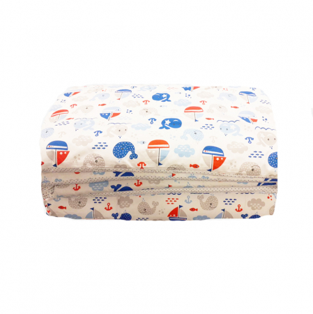 Accesorii camera bebe - Set lenjerie de pat 5 piese 135 x 100 cm MimiNu 146650-4, Multicolor