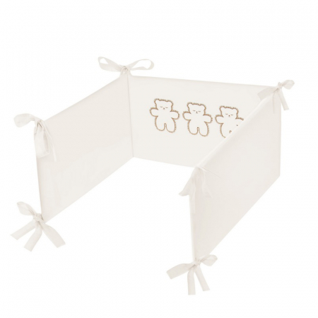 Set lenjerie de pat 5 piese 90 x 120 cm pentru copii Belisima Leos P02-0497, Alb [2]