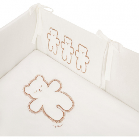 Set lenjerie de pat 5 piese 90 x 120 cm pentru copii Belisima Leos P02-0497, Alb [3]