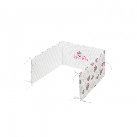 Set lenjerie de pat 5 piese pentru bebelusi Belisima Fiki Miki P01-534, Multicolor [2]