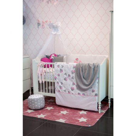 Set lenjerie de pat 5 piese pentru bebelusi Belisima Fiki Miki P01-534, Multicolor [1]