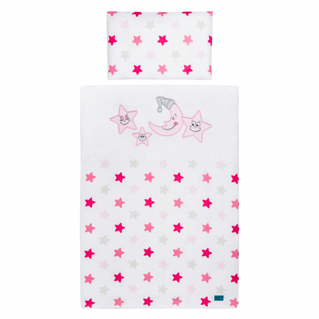 Accesorii camera bebe - Set lenjerie de pat 5 piese pentru bebelusi Belisima P01-547R, Multicolor