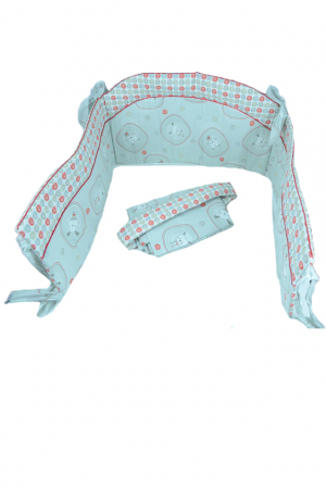 Set lenjerie de pat 6 piese 100 x 135 cm pentru copii Blanca F/22, Gri [1]