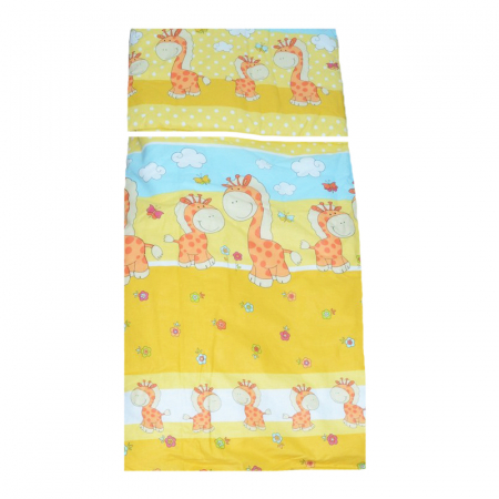 Accesorii camera bebe - Set lenjerie de pat 6 piese 120 x 90 cm pentru bebelusi Semma LPAG21, Multicolor