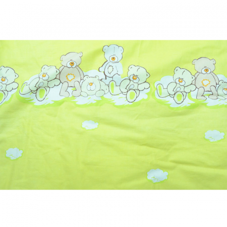 Set lenjerie de pat 6 piese 135 x 100 cm pentru bebelusi IKS 2 SLPSB-2, Multicolor [2]