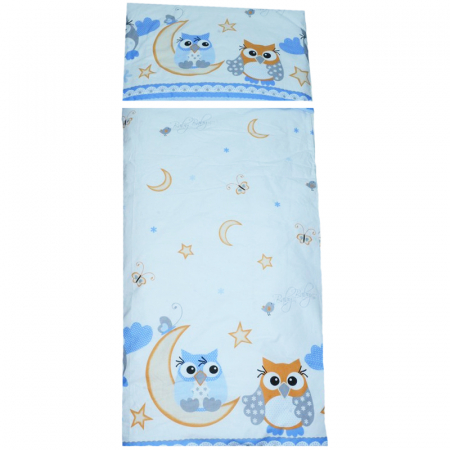 Accesorii camera bebe - Set lenjerie de pat 6 piese 135 x 100 cm pentru bebelusi Semma SLPSB, Multicolor