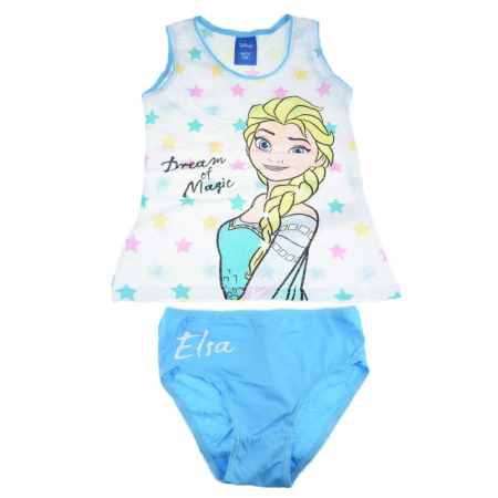 Lenjerie intima - Set maiou si chilot pentru fete E Plus M Frozen SCMF-02-110-cm, Multicolor