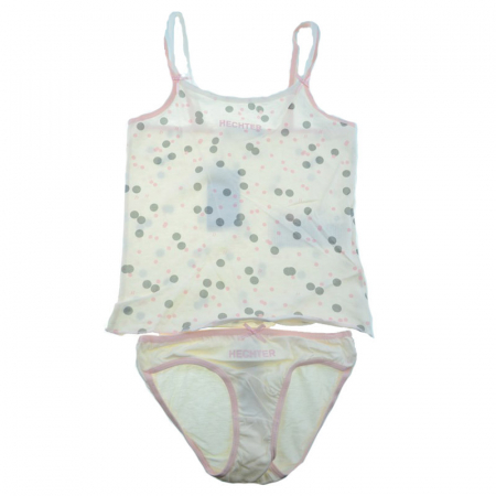 Lenjerie intima - Set maiou si chilot pentru fete Sun City DHRH3006M-104-110-cm, Multicolor
