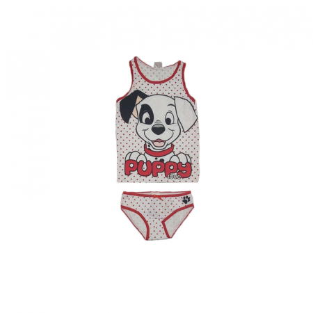Lenjerie intima - Set maiou si chilot pentru fete E Plus M 101 Dalmatieni DIS D 52 32 DIS D 52 32 1508M-116, Multicolor