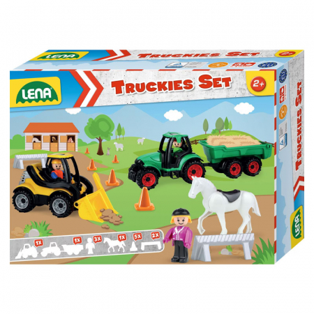 Set masini agricole si figurine Lena 01632, Multicolor [1]