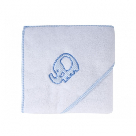 Prosoape - Set prosop de baie 80 x 95 cm si protectie pentru ochi si urechi Canpol Babies 26/300, Albastru