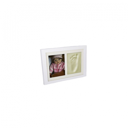 Amprenta bebe - Set rama foto si amprenta bebelusi 27,5 x 22,5 cm MEMORIES FACTORY AMF-A,Alb
