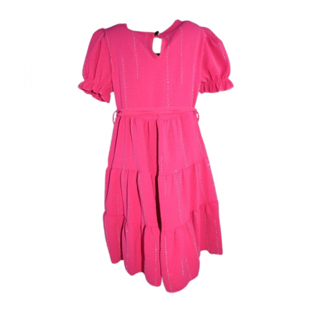 Set rochie casual si geanta pentru fete, Lucky, LK72515F, Fucsia [3]