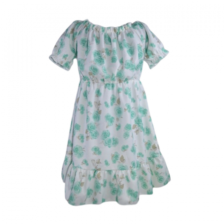Set rochie casual si geanta pentru fete, Lucky, LK22104A, Verde [3]