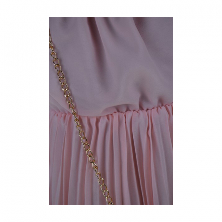 Set rochie casual si geanta pentru fete, Mini Junior, RMJ3006R, Roz [2]