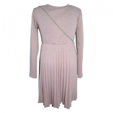 Set rochie eleganta si geanta pentru fete JDJ N592, Roz [1]