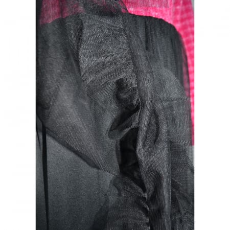 Rochie eleganta cu maneca lunga si tulle pentru fete New Collection 23208, Fucsia [5]