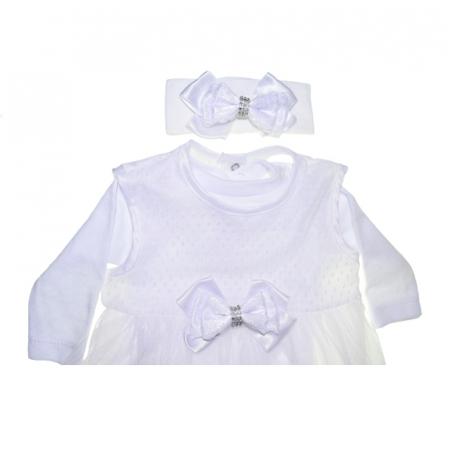Set rochita 5 piese pentru fete Mini Junior SET-5100A, Alb [2]