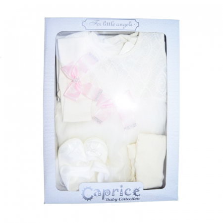 Set rochita 5 piese pentru fete Mini Junior SET-5100CR, Crem [1]