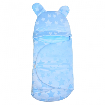 Saci de dormit - Sistem de infasat reglabil 90 cm pentru bebe Mini Junior SIN-95010A, Albastru
