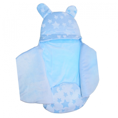 Sistem de infasat reglabil 90 cm pentru bebe Mini Junior SIN-95010A, Albastru [2]