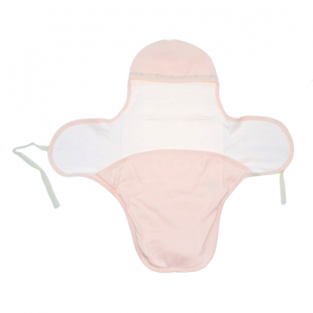 Sistem de infasat reglabil din bumbac 62 cm pentru bebe Mini Junior SIN-2315, Roz [3]
