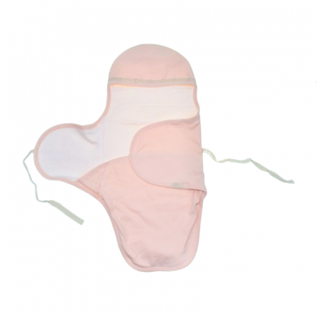 Sistem de infasat reglabil din bumbac 62 cm pentru bebe Mini Junior SIN-2315, Roz [4]
