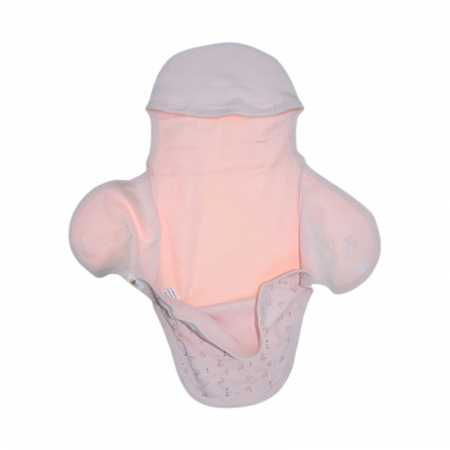 Sistem de infasat reglabil, din bumbac, 62 cm, pentru bebe, Mini Junior 20238R, Roz [4]