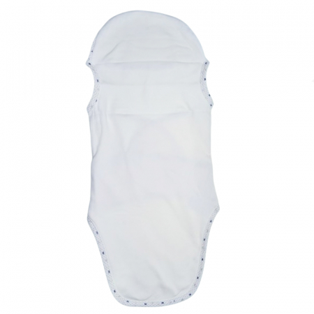 Sistem de infasat reglabil din bumbac 62 cm pentru bebe Mini Junior SIN-2092, Alb [4]