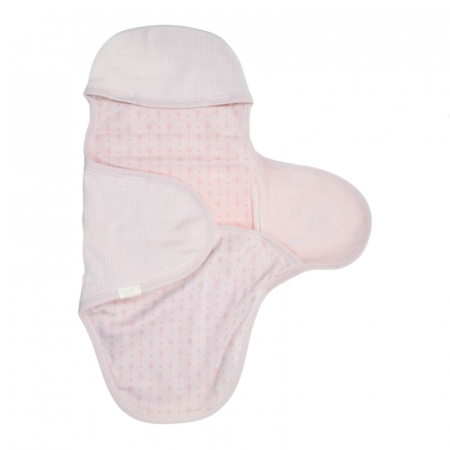Sistem de infasat reglabil din bumbac 62 cm pentru bebe Mini Junior SIN-20119, Roz [2]