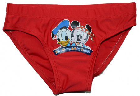 Costume de baie - Slip de baie pentru baietei Mickey & Donald-Disney EN5325R-86, Rosu