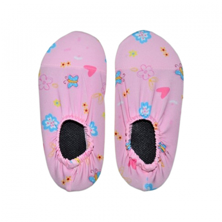 Plaja si piscina - Sosete acvatice antiderapante, pentru plaja si piscina, Mini Junior 14-ALEY, Roz