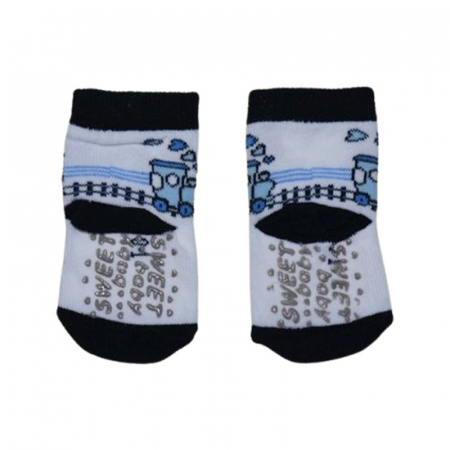 Sosete antiderapante pentru baieti, Mini Junior, SSTMJ-32A, Alb [1]