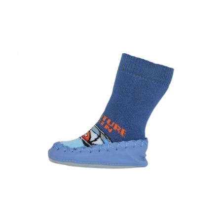 Sosete cu talpa antiderapanta pentru baieti, SSTMJ-1034-12, Albastru [1]