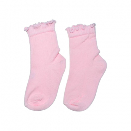 Sosete bebelusi si copii - Sosete din bumbac, pentru fete, Karatepe 2508R, Roz