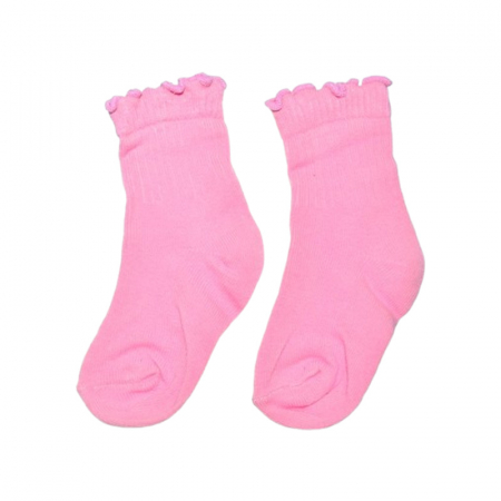 Sosete bebelusi si copii - Sosete din bumbac, pentru fete, Karatepe 2508R2, Roz