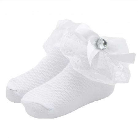 Sosete bebelusi si copii - Sosete elegante pentru fete Mini Junior BTO-57