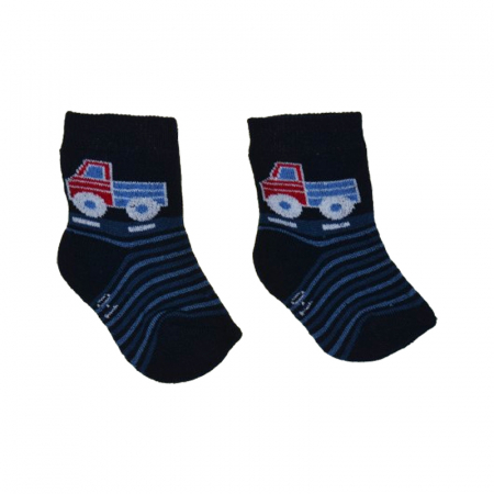 Sosete flausate pentru baieti, Mini Junior, SSTMJ-112A, Bleumarin [1]