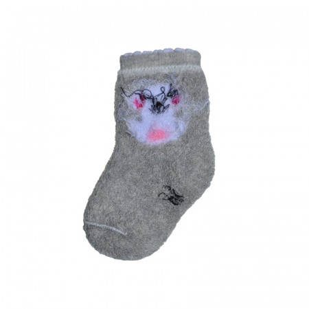 Sosete flausate pentru fete, Mini Junior, SSTMJ-10G, Gri [2]