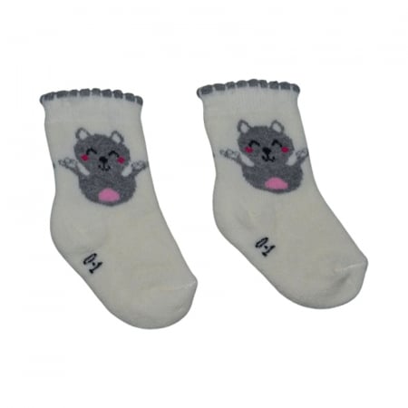 Sosete flausate pentru fete, Mini Junior, SSTMJ-11G, Galben [1]