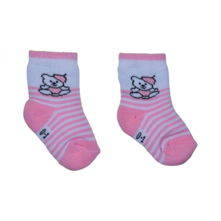 Sosete flausate pentru fete, Mini Junior, SSTMJ-1R, Roz [1]