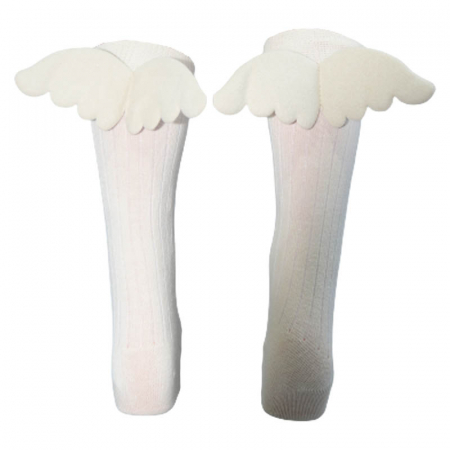 Sosete lungi pentru fete Zual S-240323, Crem [1]