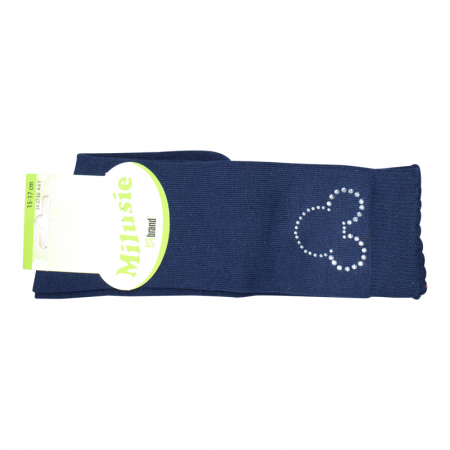 Sosete lungi pentru fete Milusie 5121B-20-23, Bleumarin [1]