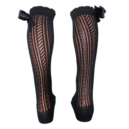 Sosete lungi pentru fete Zual S-240323-N, Negru [2]