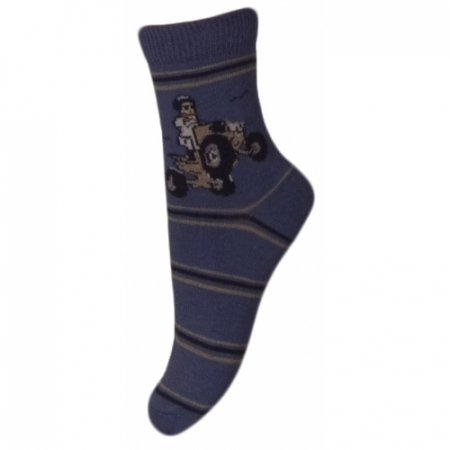 Sosete bebelusi si copii - Sosete pentru baieti Milusie B2220B-A15-13-14-cm, Albastru