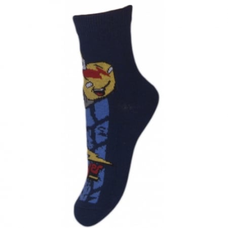 Sosete pentru baieti Milusie B2220B-B4-15-17-cm, Bleumarin [1]