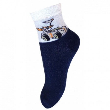 Sosete bebelusi si copii - Sosete pentru baieti Milusie B2220B-B8-13-14-cm, Bleumarin